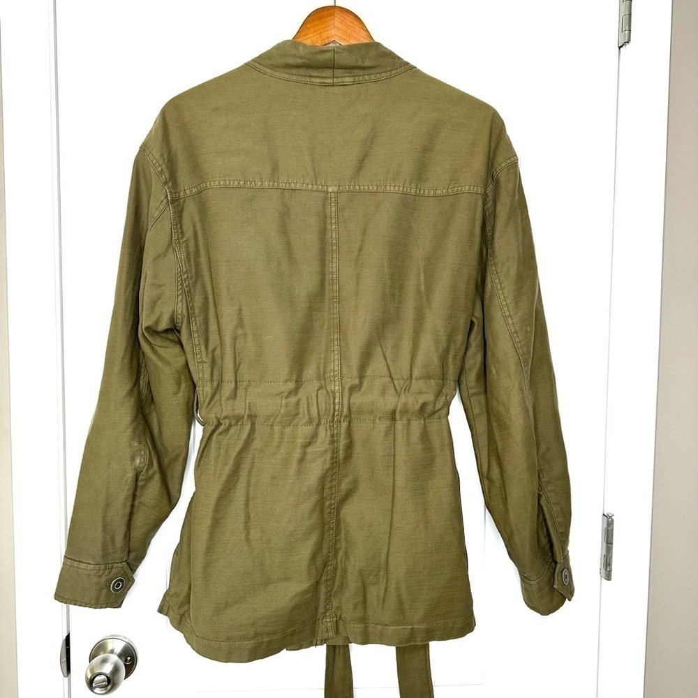 Free People In Our Nature Green Belted Utility Jacket - Picture 7 of 10
